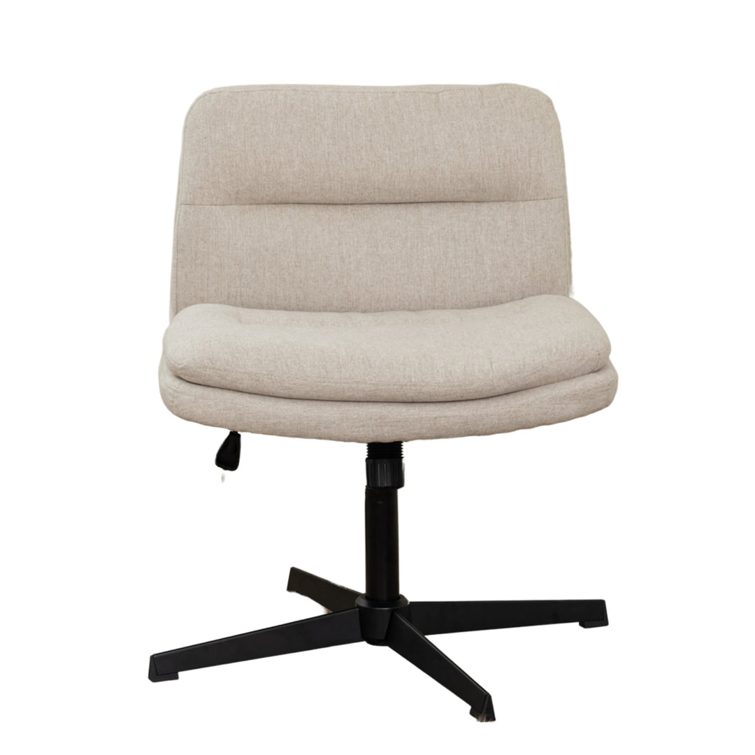 Alintoner Stylish Adjustable Office Chair, Beige, Comfortable Seat for Home & Office-HOMY CASA