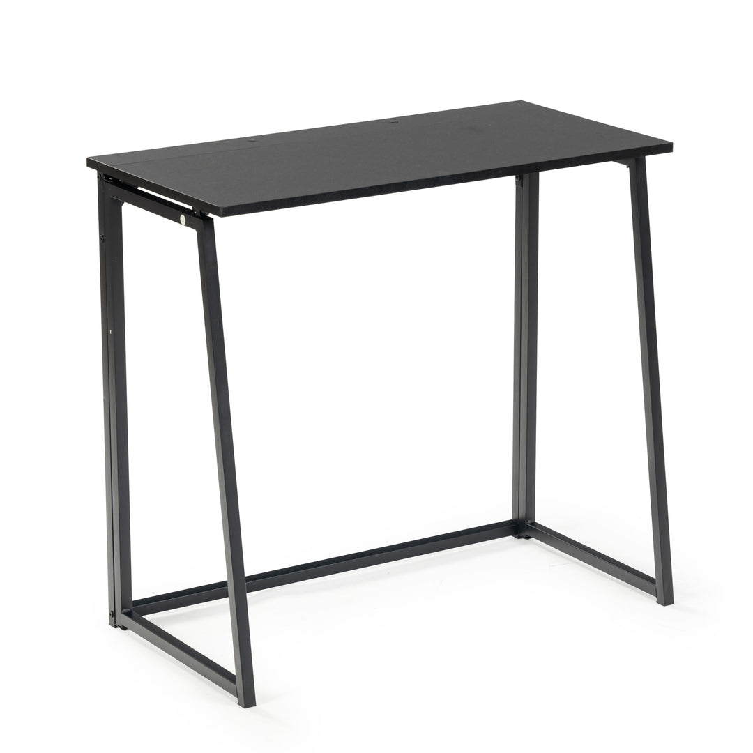 Ascoli Stylish Black Folding Desk for Home Office and Study-HOMY CASA