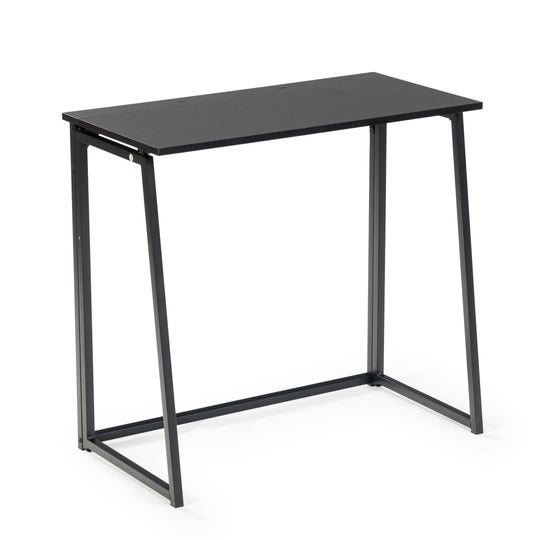 Ascoli Stylish Black Folding Desk for Home Office and Study-HOMY CASA