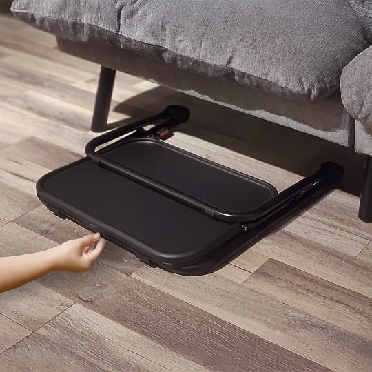 Baseline Adjustable Folding Table – Black Metal Desk for Gaming, Work & Study