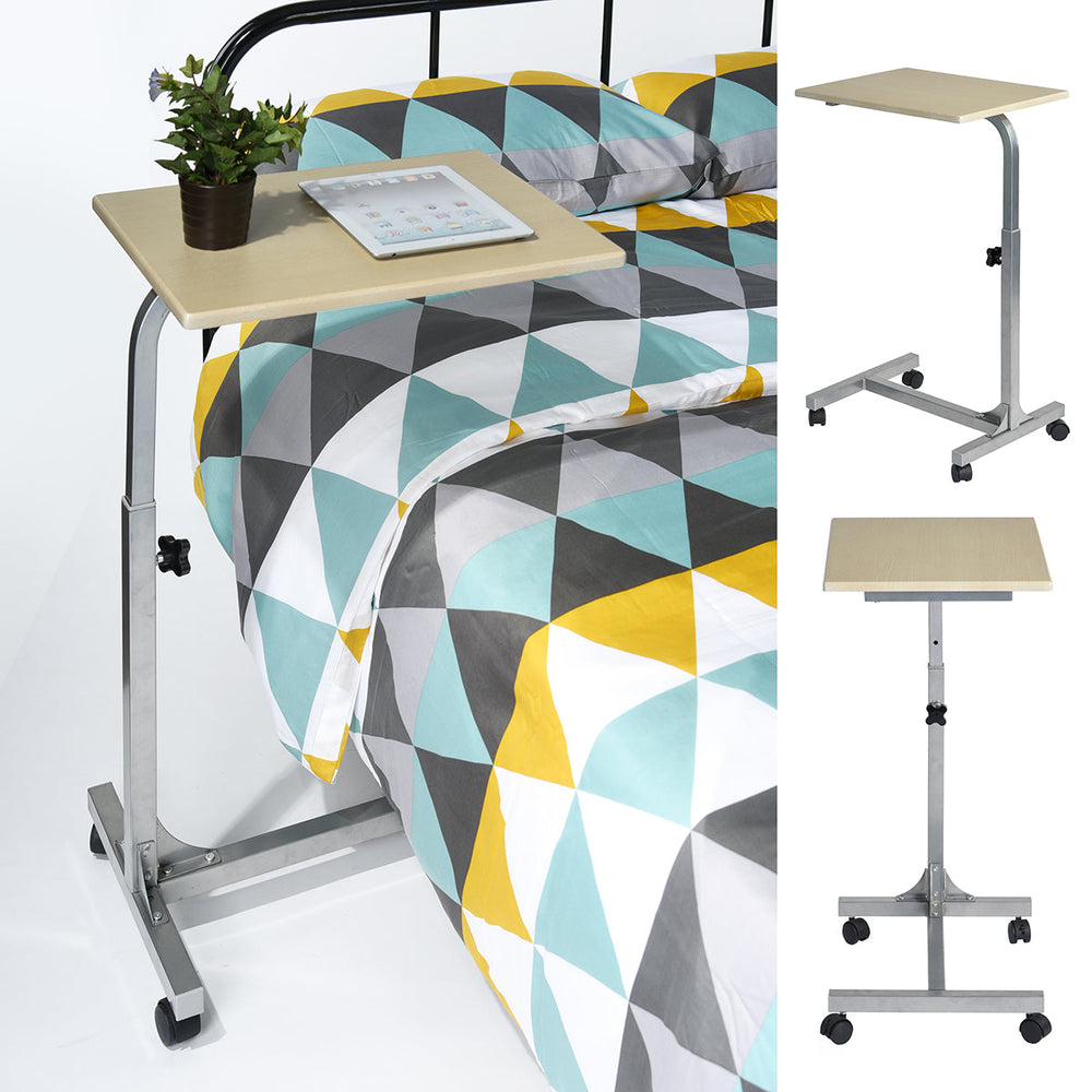 Computer Desk Laptop Ivory Width 18.9 in. Table Adjustable - HomyCasa