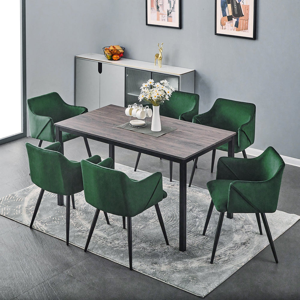 55''/59'' Dining Table with Metal Legs - Homy Casa - HomyCasa