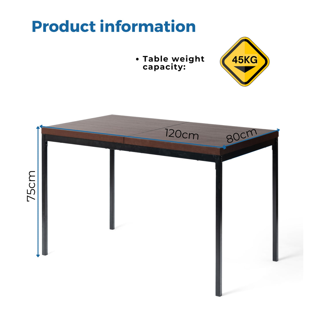 Cajon Modern wooden Dining Table, Stylish and Functional-HOMY CASA 