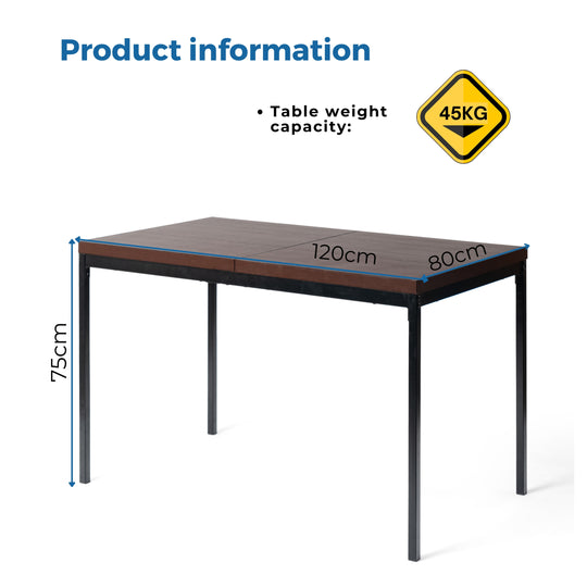 Cajon Modern wooden Dining Table, Stylish and Functional-HOMY CASA 