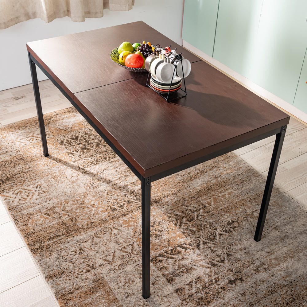 Cajon Modern wooden Dining Table, Stylish and Functional-HOMY CASA