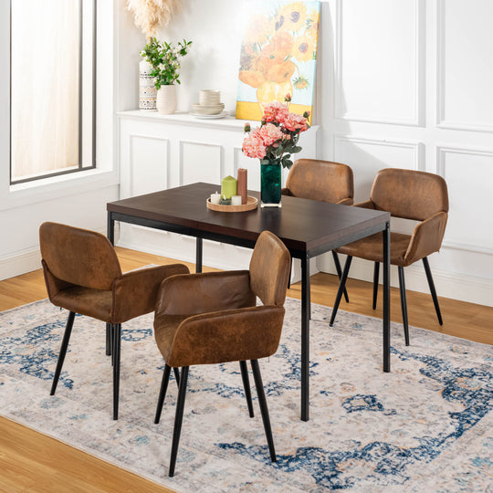 Cajon Modern wooden Dining Table, Stylish and Functional-HOMY CASA