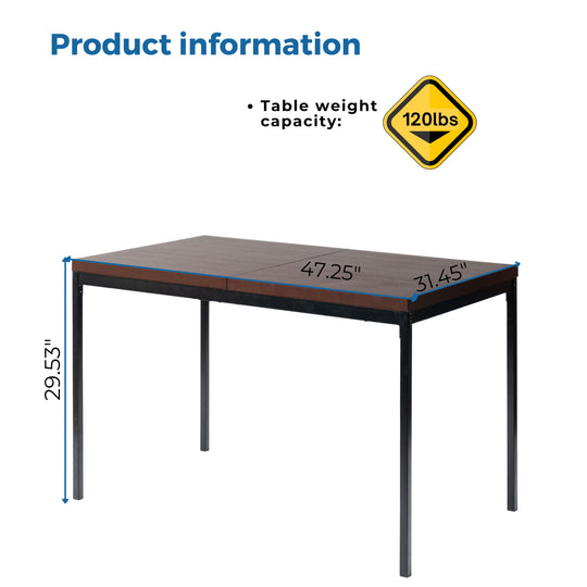 Cajon Modern wooden Dining Table, Stylish and Functional-HOMY CASA 
