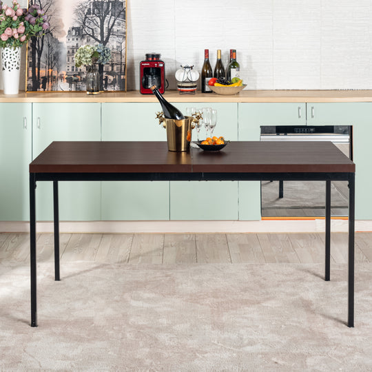Cajon Modern wooden Dining Table, Stylish and Functional-HOMY CASA 