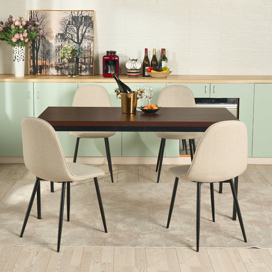 Cajon Modern wooden Dining Table, Stylish and Functional-HOMY CASA 