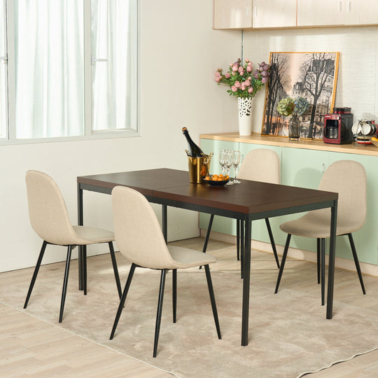 Cajon Modern wooden Dining Table, Stylish and Functional-HOMY CASA 