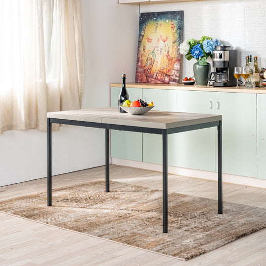 Cajon Modern wooden Dining Table, Stylish and Functional-HOMY CASA 