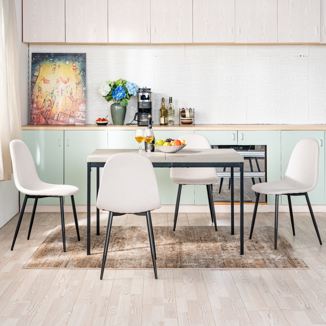 Cajon Modern wooden Dining Table, Stylish and Functional-HOMY CASA 
