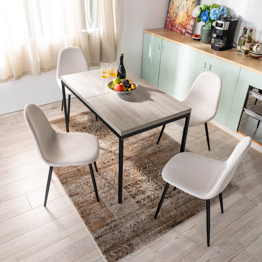Cajon Modern wooden Dining Table, Stylish and Functional-HOMY CASA 