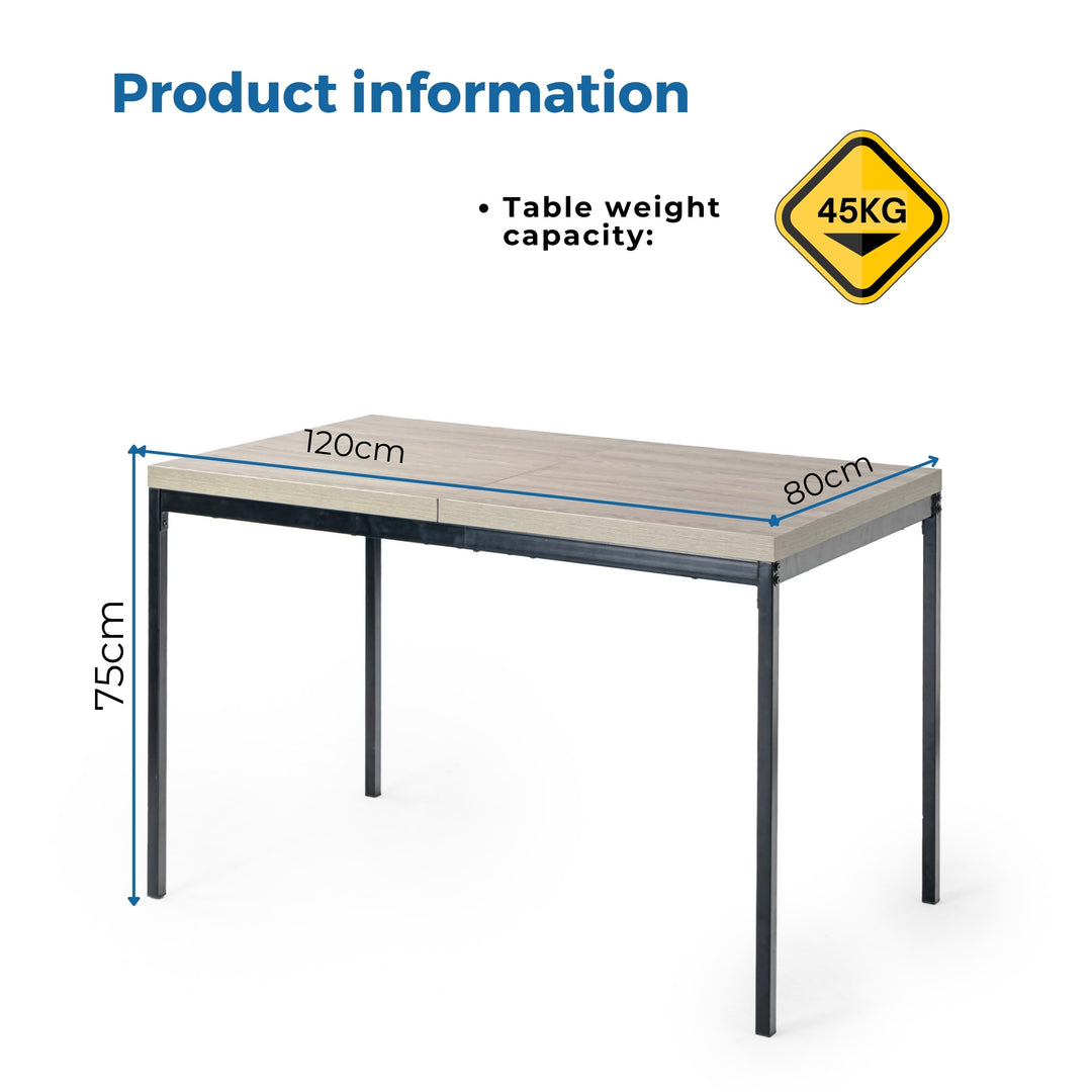 Cajon Modern wooden Dining Table, Stylish and Functional-HOMY CASA 