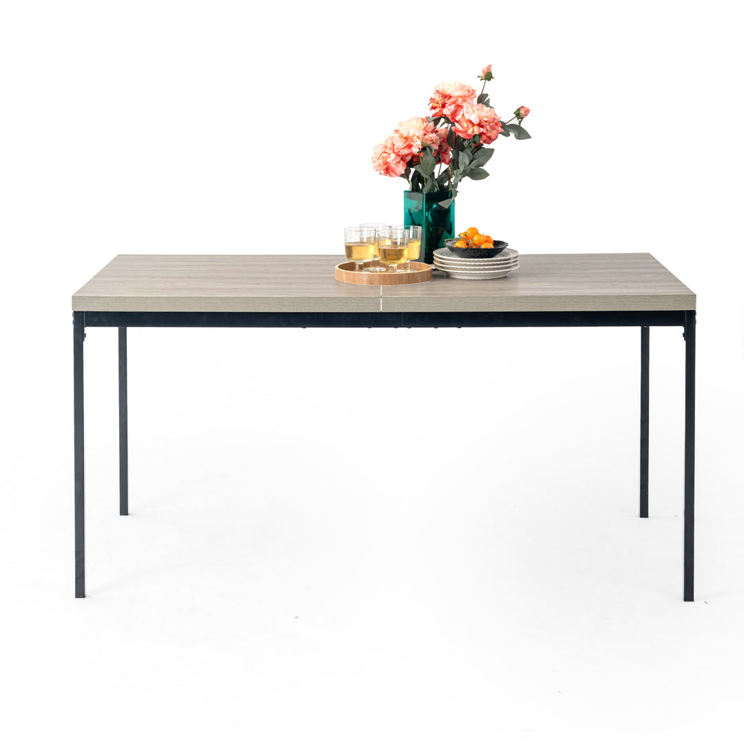 Cajon Modern wooden Dining Table, Stylish and Functional-HOMY CASA 