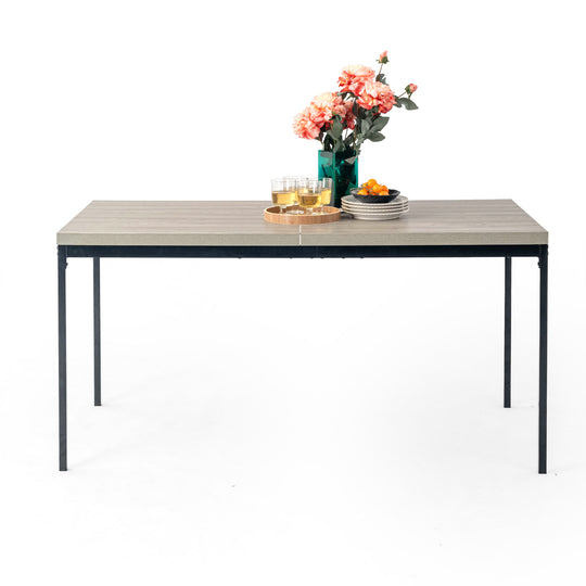 Cajon Modern wooden Dining Table, Stylish and Functional-HOMY CASA 