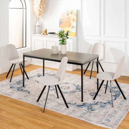 Cajon Modern wooden Dining Table, Stylish and Functional-HOMY CASA 