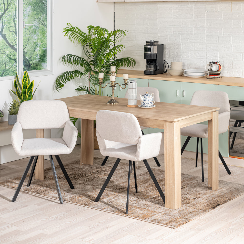 California Cozy home Swivel Dining Chair-HOMY CASA