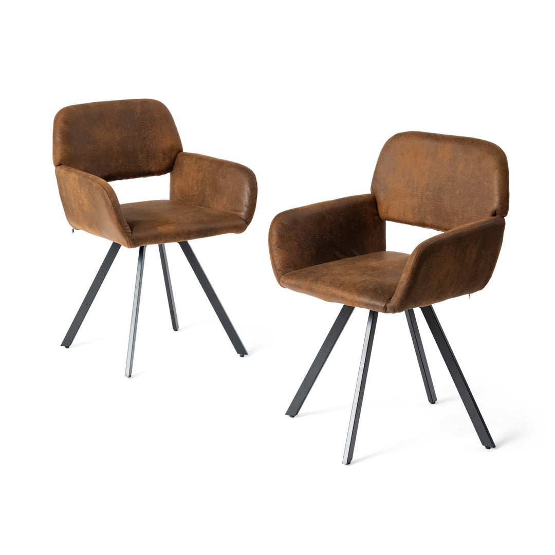 California Cozy home Swivel Dining Chair-HOMY CASA