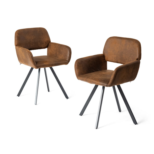 California Cozy home Swivel Dining Chair-HOMY CASA