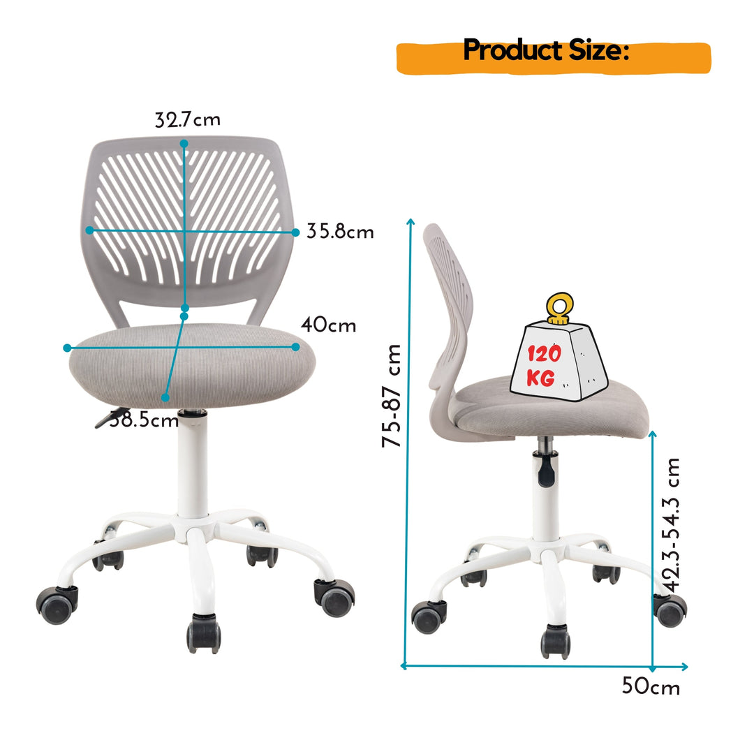 Carnation Corduroy Office Chair - Cozy & Chic Seating