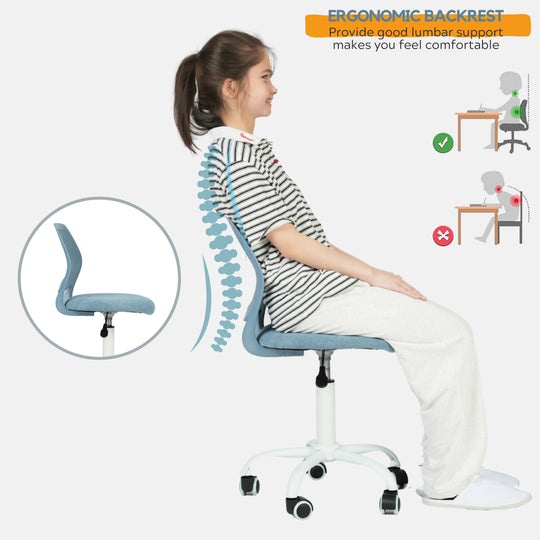 Carnation Fabric Study Chair - Morandi Colors, Ergonomic Design