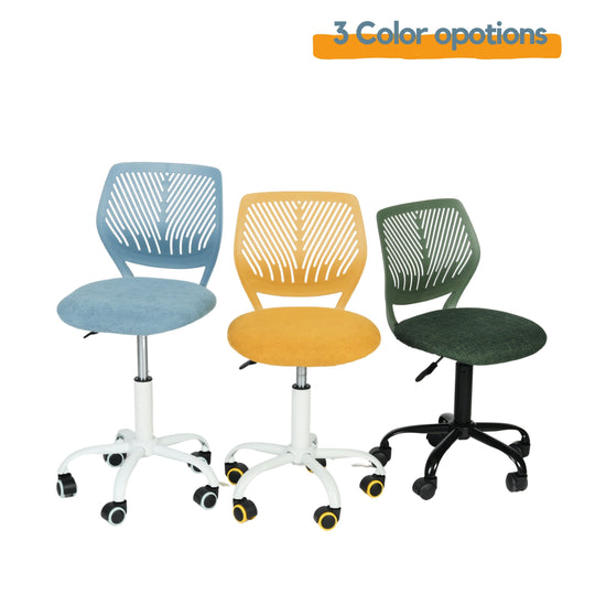 Carnation Fabric Study Chair - Morandi Colors, Ergonomic Design