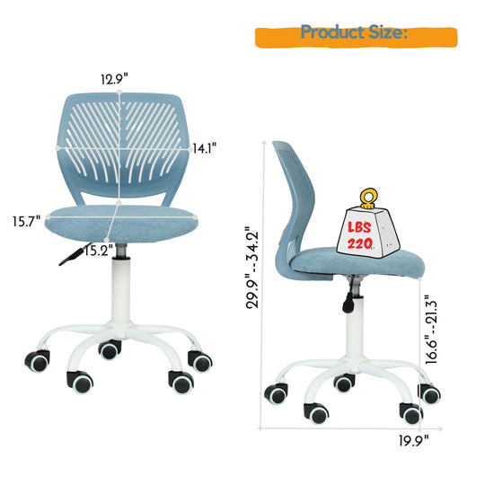 Carnation Fabric Study Chair - Morandi Colors, Ergonomic Design