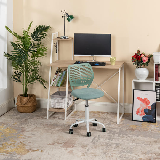 Carnation Morandi Upholstery Ergonomic Office Chair with-HOMY CASA