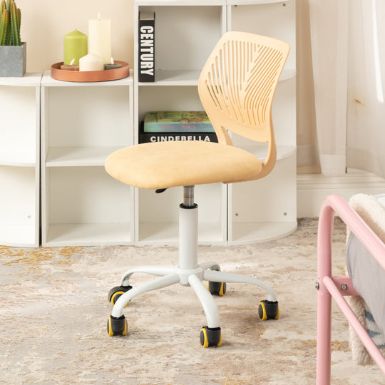 Carnation Fabric Study Chair - Morandi Colors, Ergonomic Design