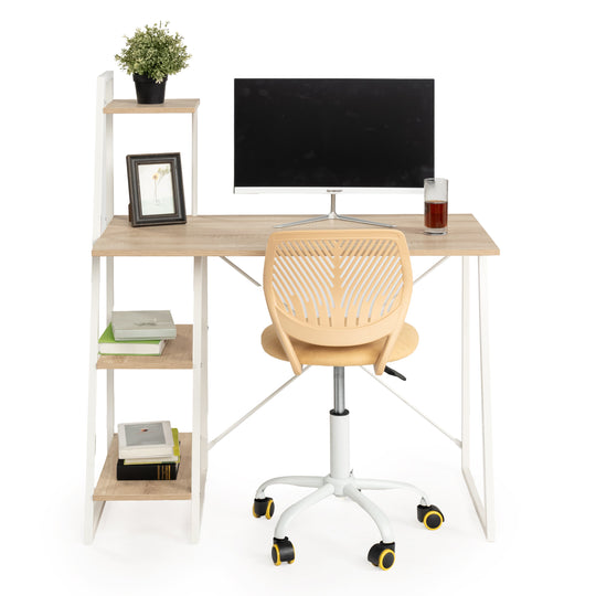 Carnation Fabric Study Chair - Morandi Colors, Ergonomic Design