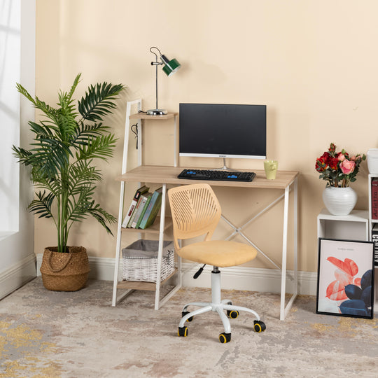 Carnation Fabric Study Chair - Morandi Colors, Ergonomic Design