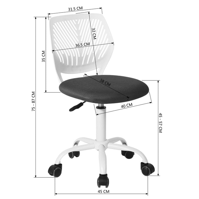 Carnation PP Backrest Office Chair - Stylish & Durable Design