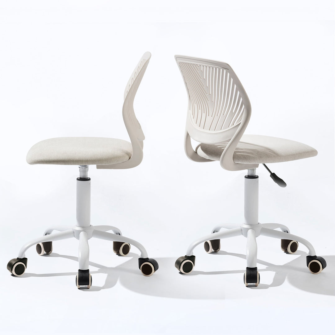 Carnation Fabric Study Chair - Morandi Colors, Ergonomic Design