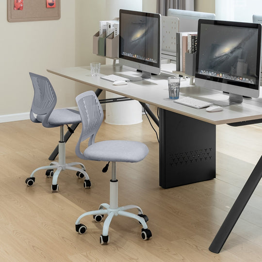 Carnation Fabric Study Chair - Morandi Colors, Ergonomic Design