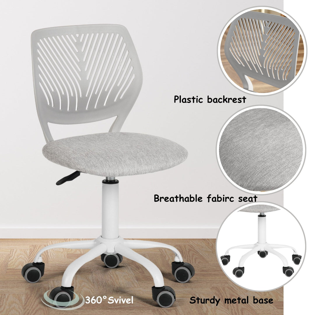 Carnation Fabric Study Chair - Morandi Colors, Ergonomic Design