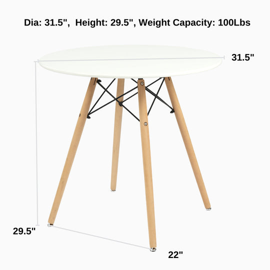 Chad Round top Kitchen Dining Table