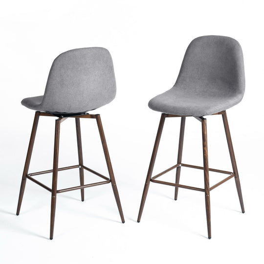 Charlton Modern Counter Bar Stools With Metal Legs-HOMY CASA