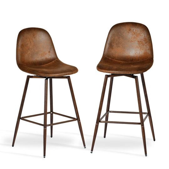 Charlton Modern Counter Bar Stools With Metal Legs-HOMY CASA