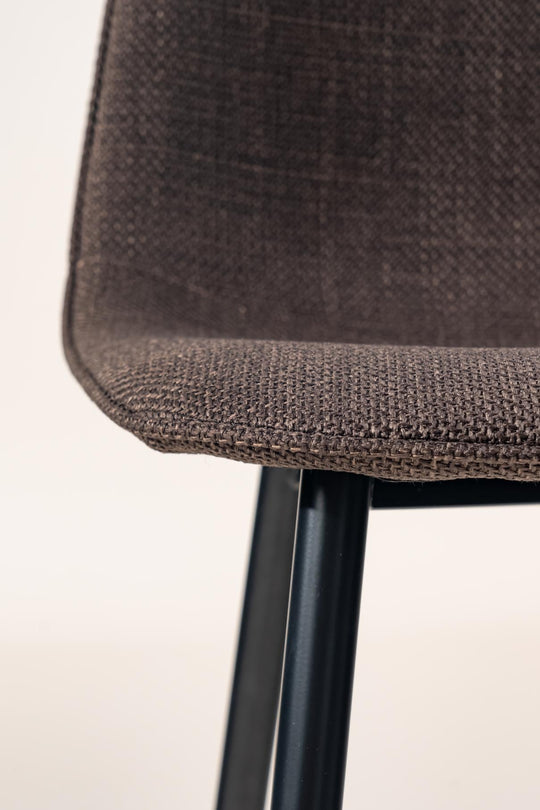 Charlton Stylish Tweed fabric Modern Dining Chairs-HOMY CASA