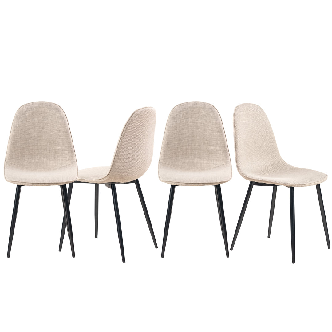 Charlton Stylish Tweed fabric Modern Dining Chairs-HOMY CASA