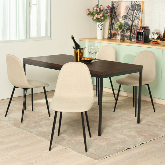 Charlton Stylish Tweed fabric Modern Dining Chairs-HOMY CASA