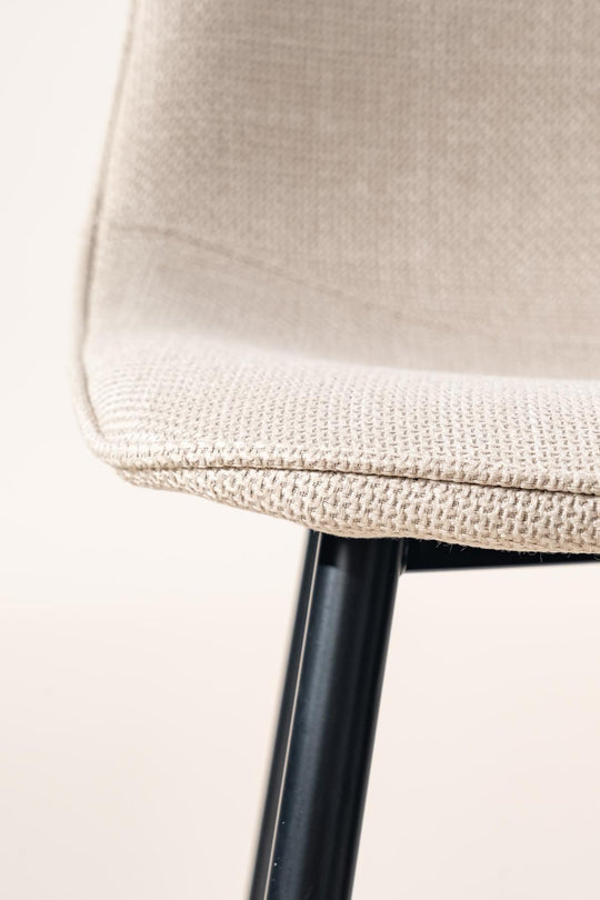 Charlton Stylish Tweed fabric Modern Dining Chairs-HOMY CASA