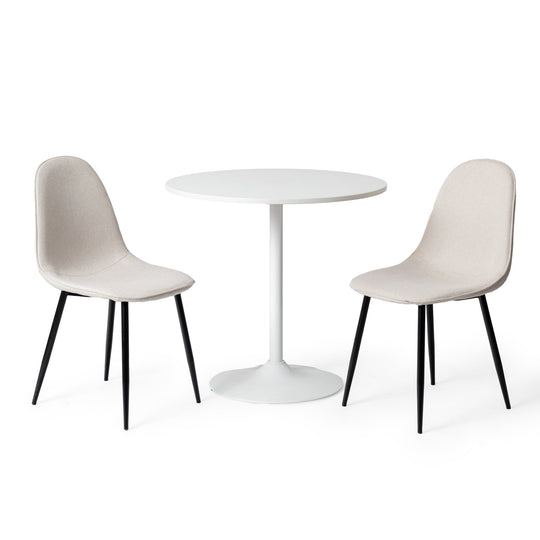 Charlton Stylish Tweed fabric Modern Dining Chairs-HOMY CASA