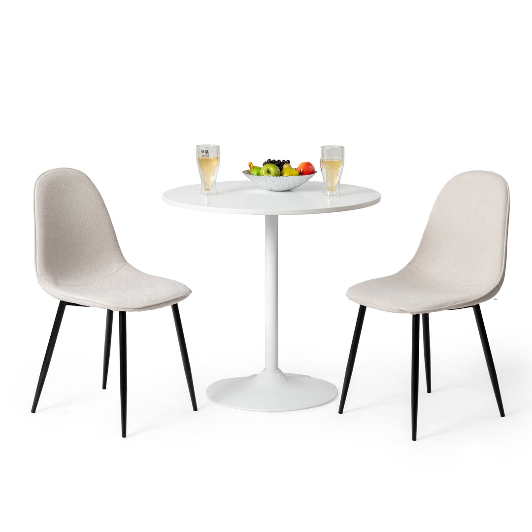 Charlton Stylish Tweed fabric Modern Dining Chairs-HOMY CASA