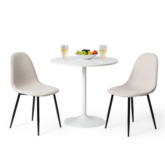 Charlton Stylish Tweed fabric Modern Dining Chairs-HOMY CASA