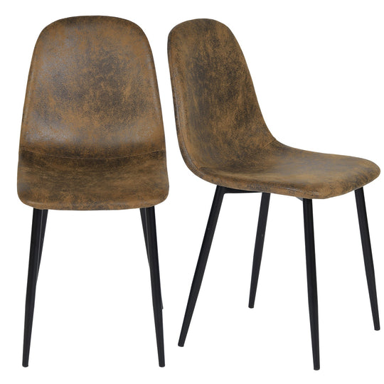 Charlton Suede Brown Dining Chair – Comfortable & Stylish Seating