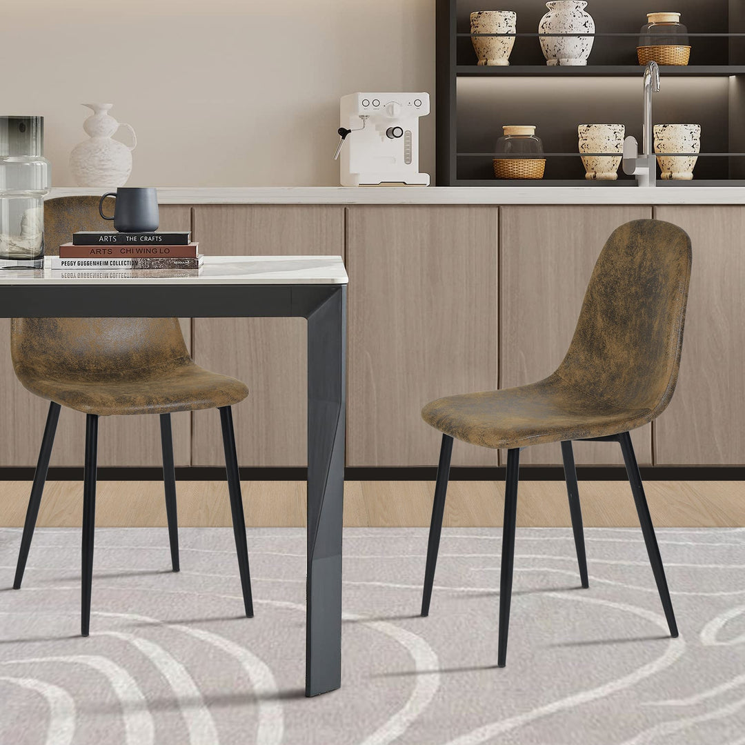 Charlton Suede Brown Dining Chair – Comfortable & Stylish Seating