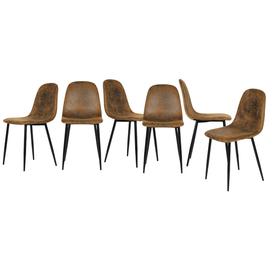 Charlton Suede Brown Dining Chair – Comfortable & Stylish Seating