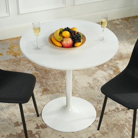 Clift Modern Round Black Dining Table for Stylish Living and Dining Spaces-HOMY CASA